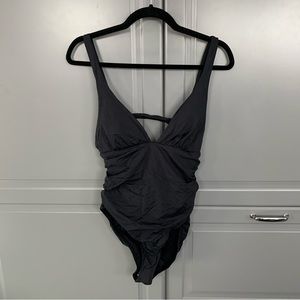L*Space Charcoal One Piece Swimsuit